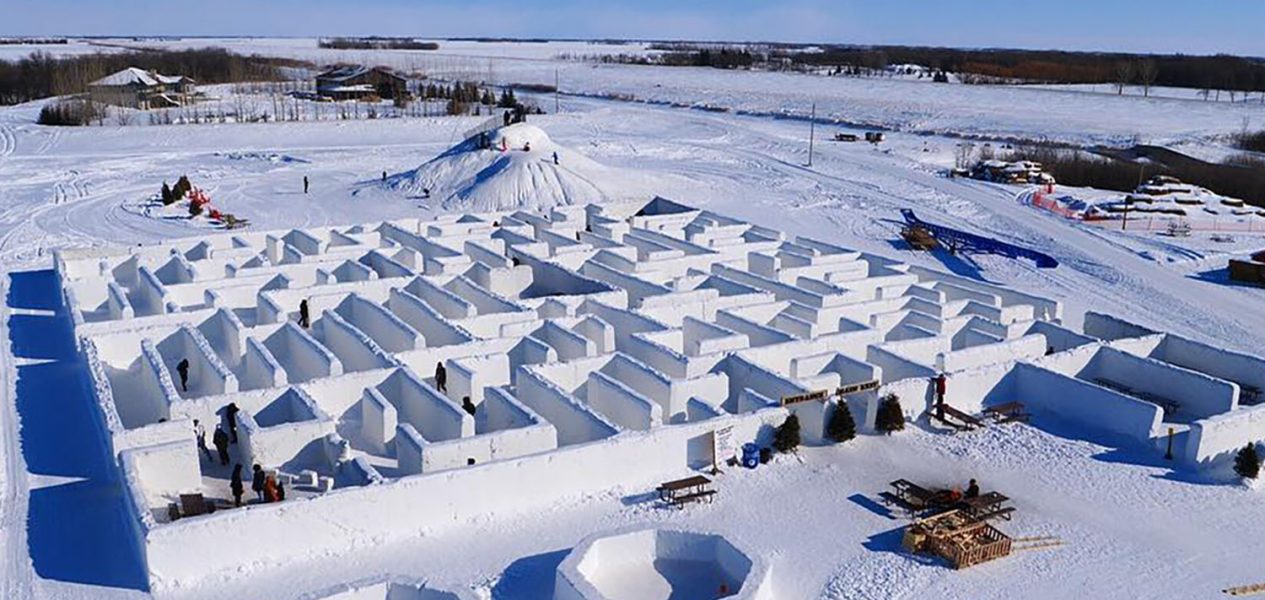world's largest snow maze