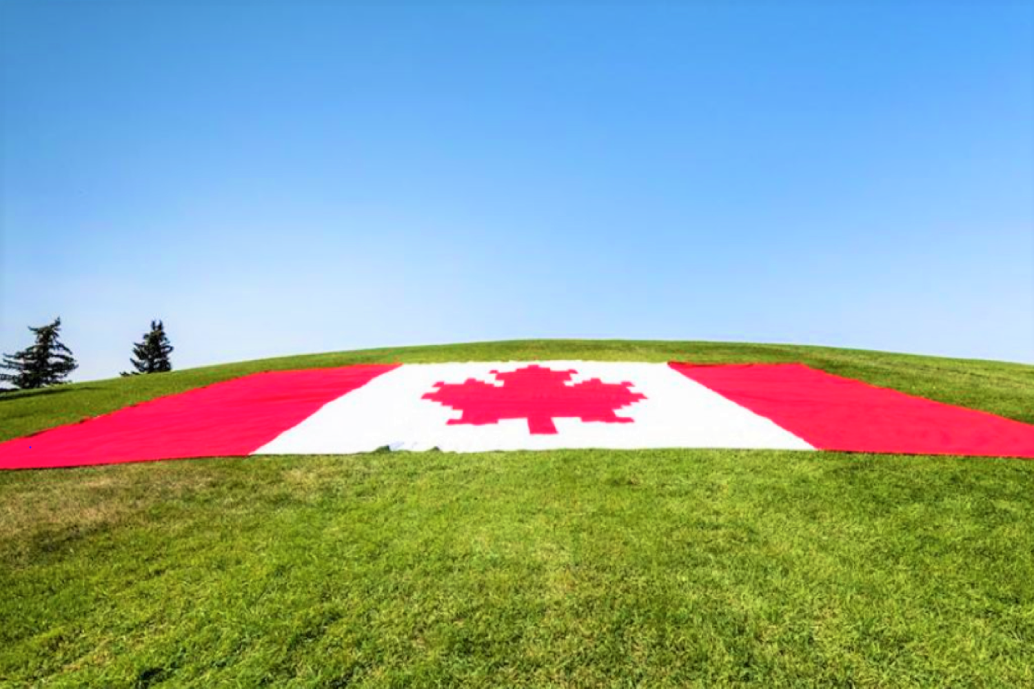 giant canadian flag
