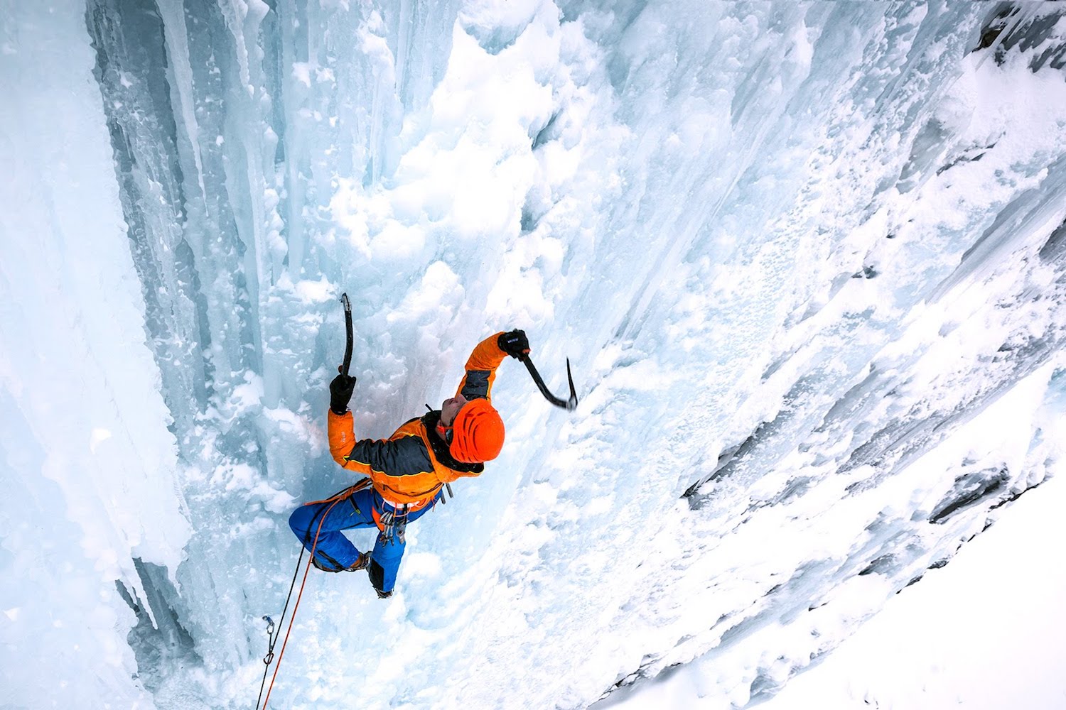 winter ice climbing