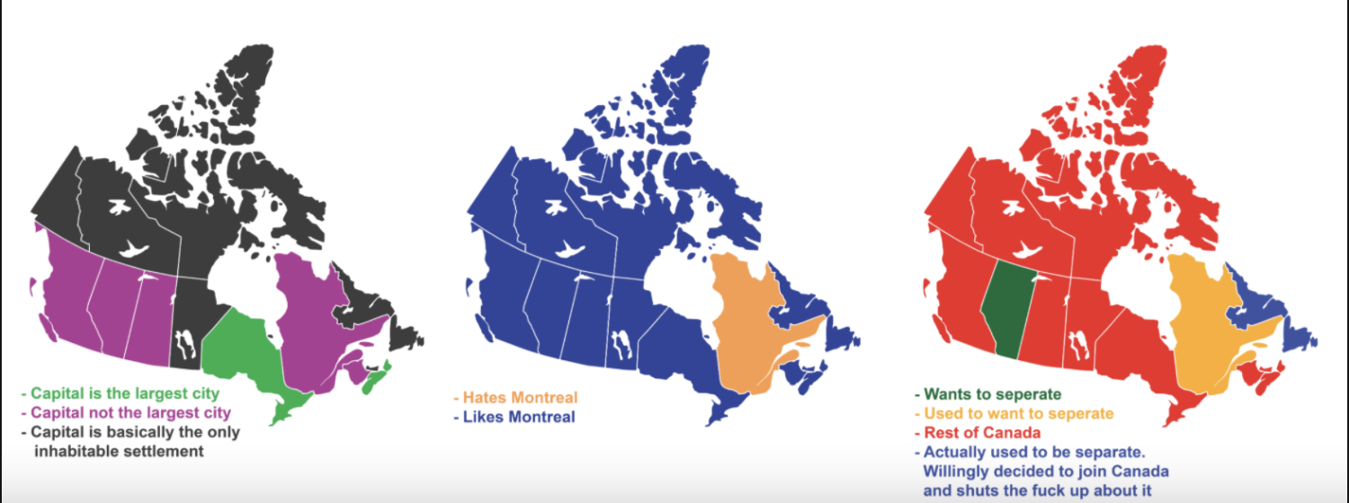 9 ways to divide canada
