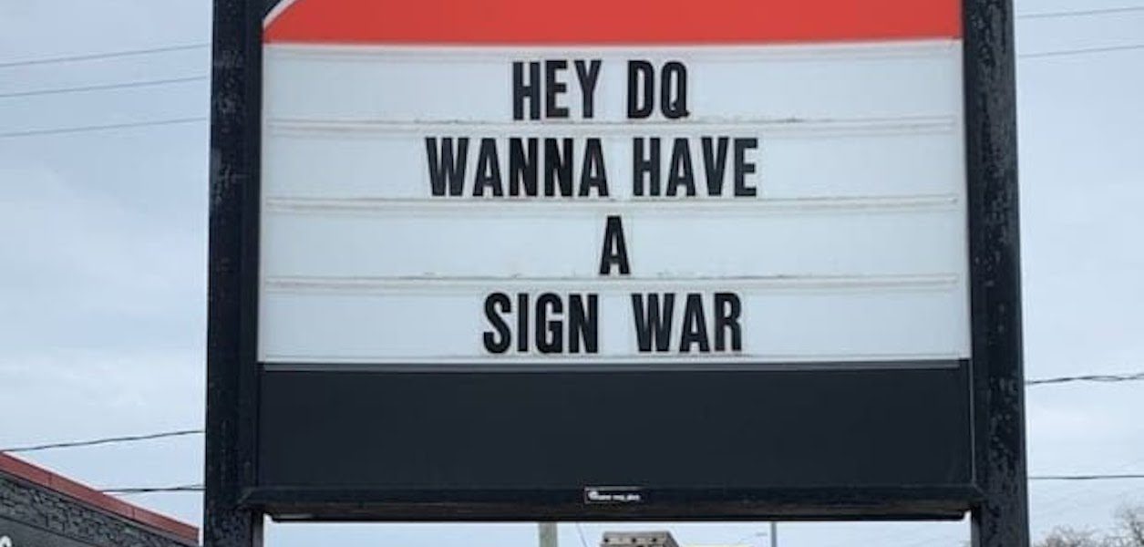 sign war