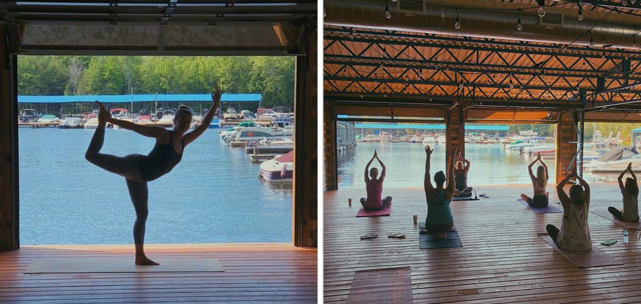 boathouse yoga muskoka