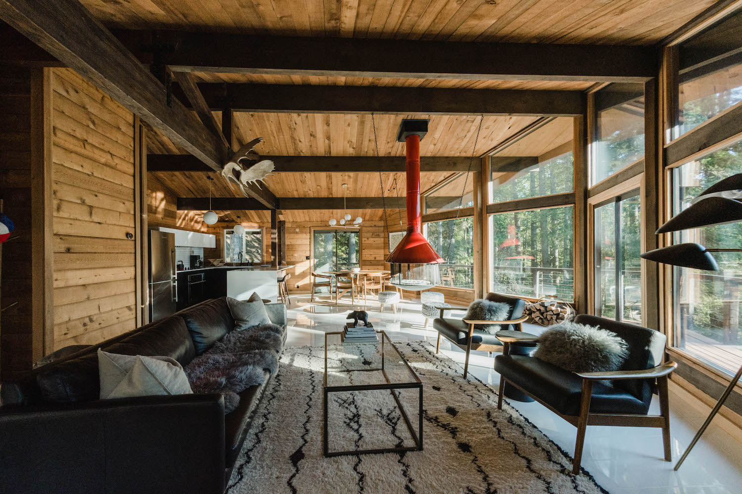 mid century cabin Washington