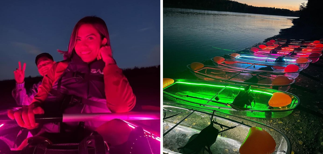 glowing kayak edmonton
