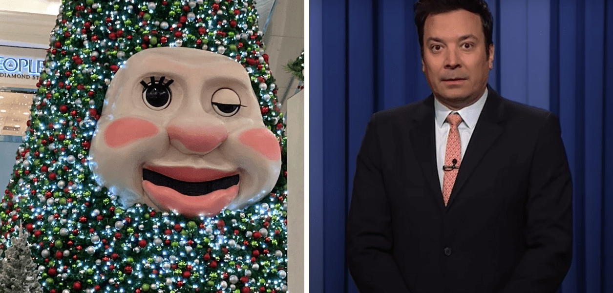 Nova Scotia’s Christmas tree with a face gives Jimmy Fallon the creeps