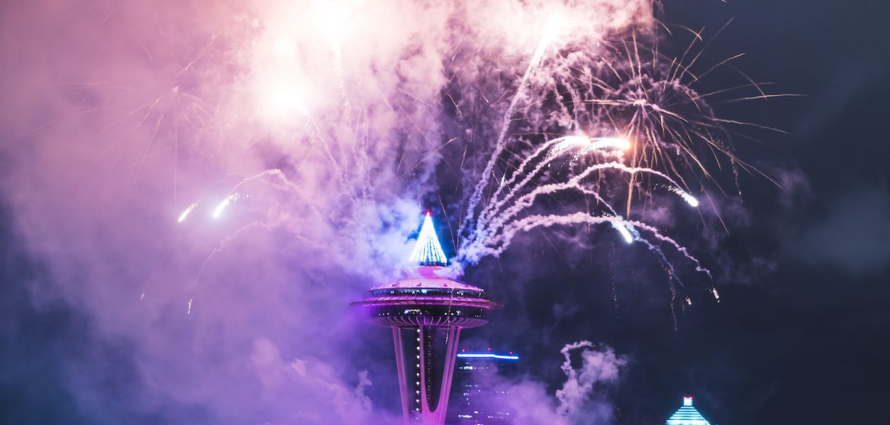 space needle fireworks