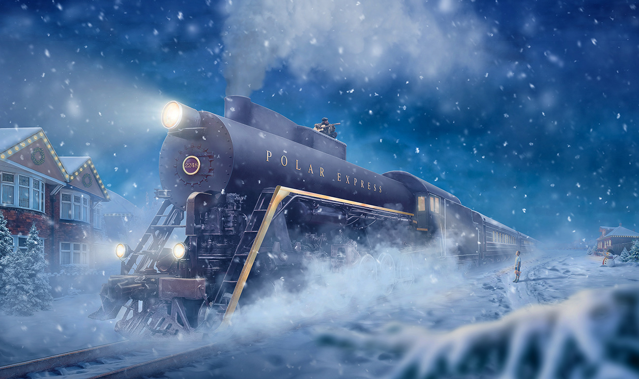 This magical Polar Express train ride will take you to the 'North Pole...