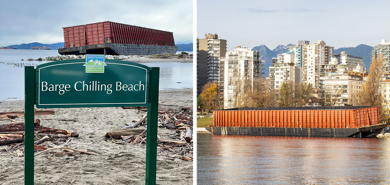 vancouver barge sign