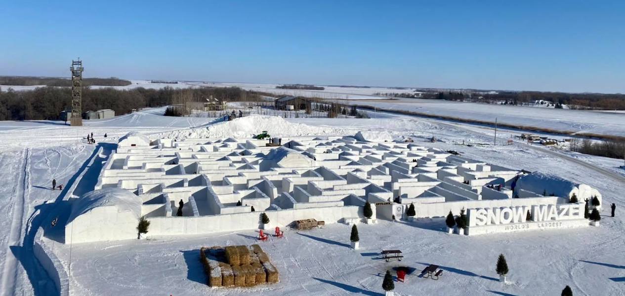 largest snow maze