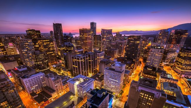 vancouver skyline sunset top tech cities in the world