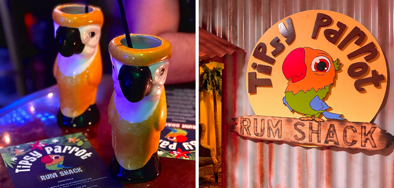 tipsy parrot rum shack popup