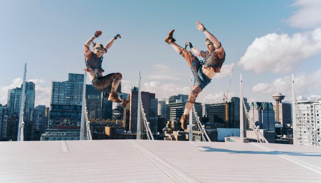 cirque du soleil performance BC Place rooftop 2022