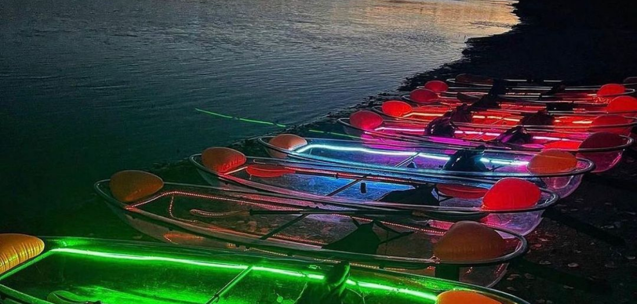 calgary glowing kayaks