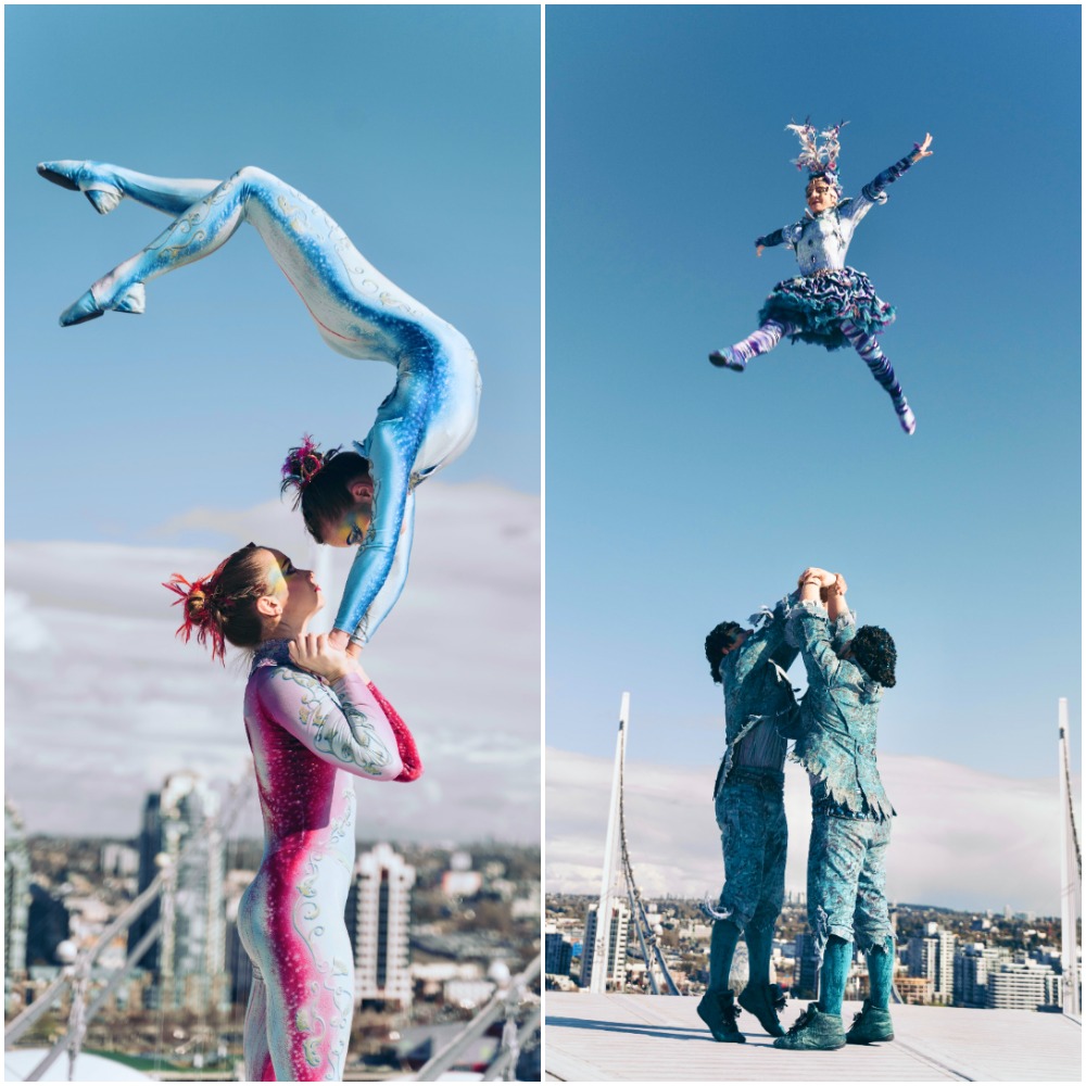 cirque du soleil exclusive drone footage BC Place rooftop