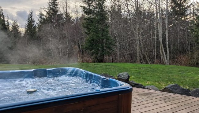 airbnb with a hot tub bc