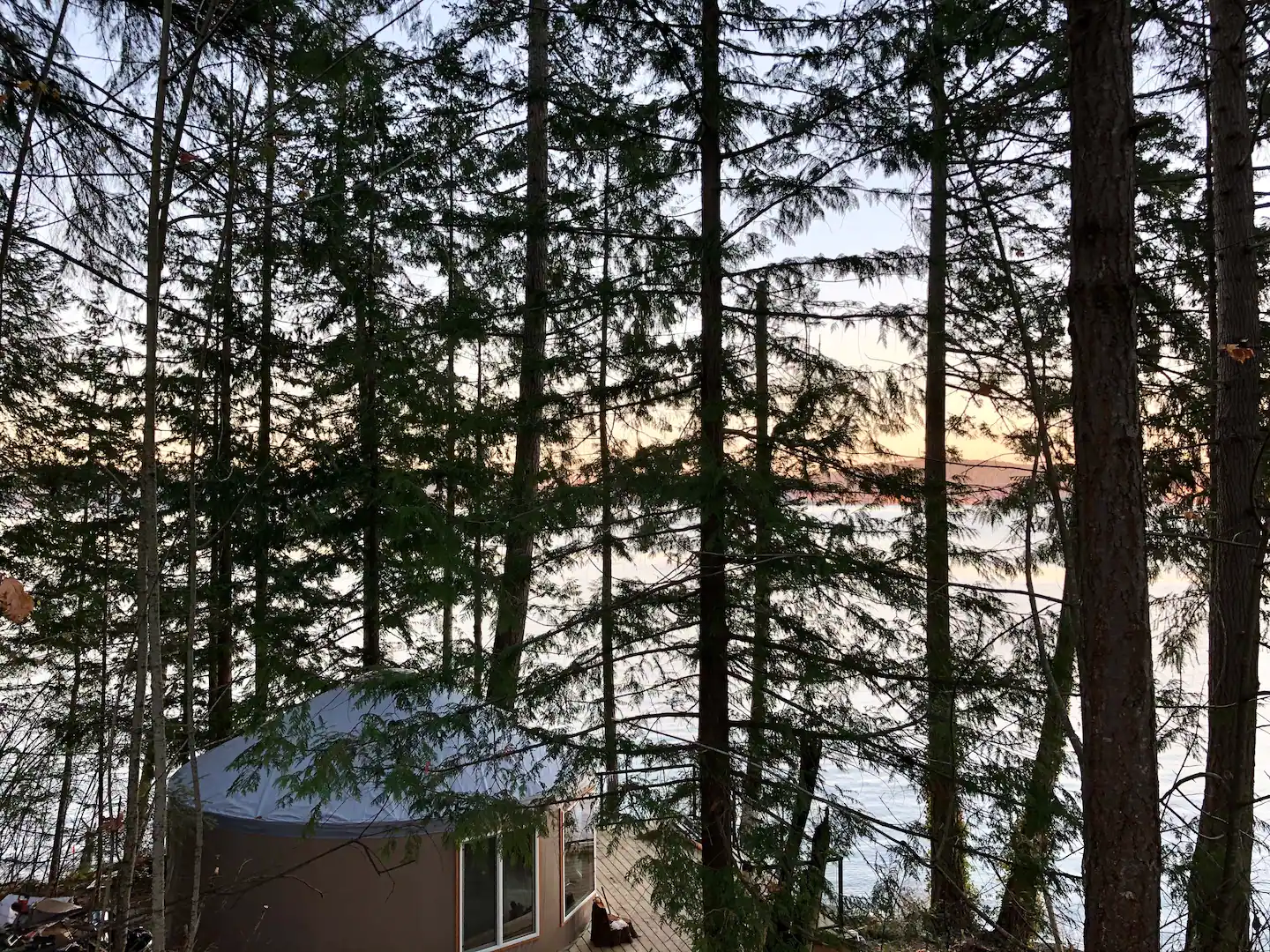 Airbnb yurt Vancouver Salt Spring Island