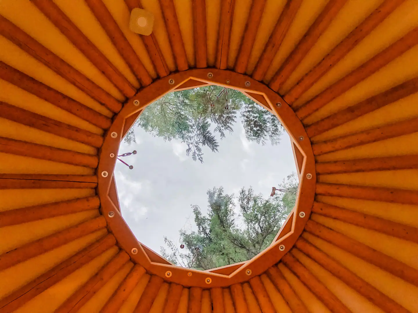 Airbnb yurt Salt Spring Island