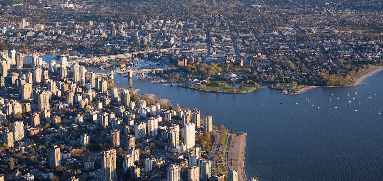 home prices vancouver aerial summer