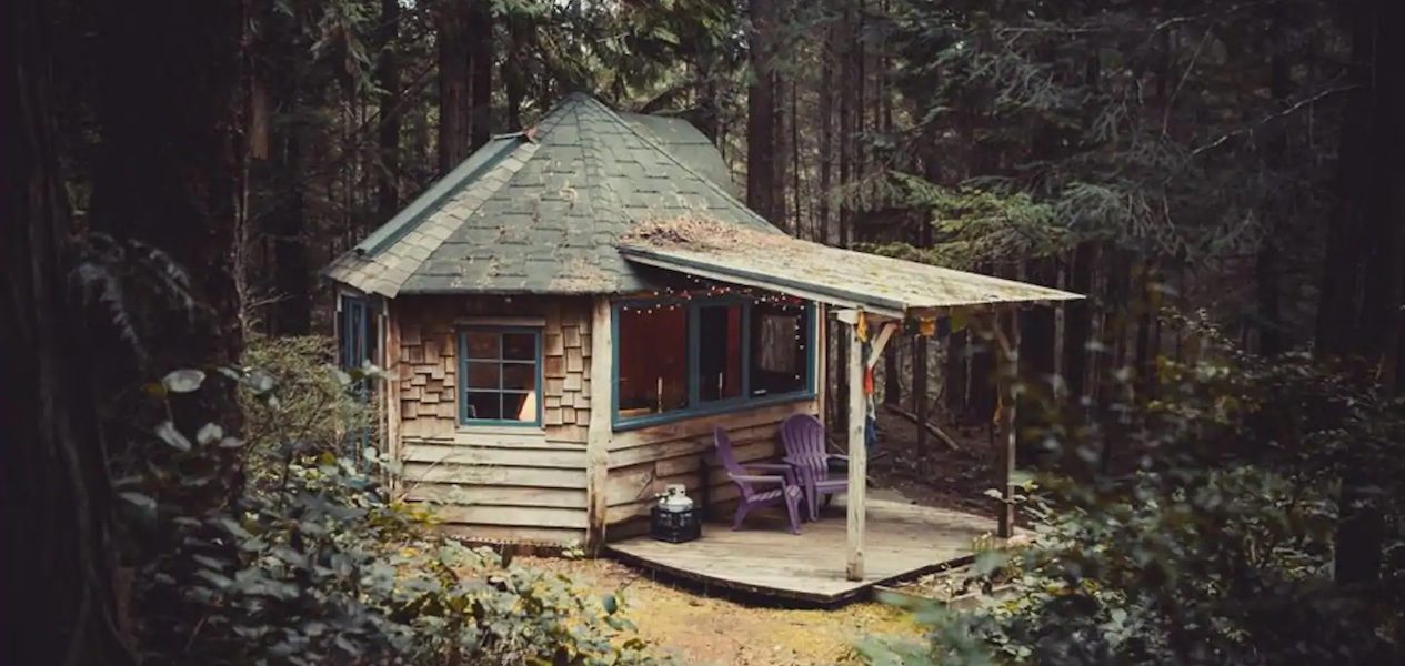 Galiano Island rustic cabin unique Airbnb stays