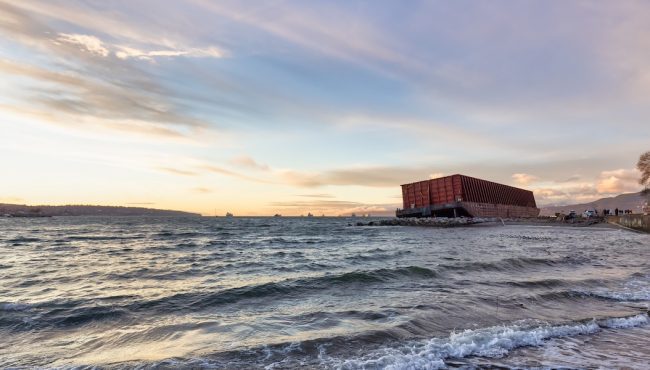 vancouver beached barge