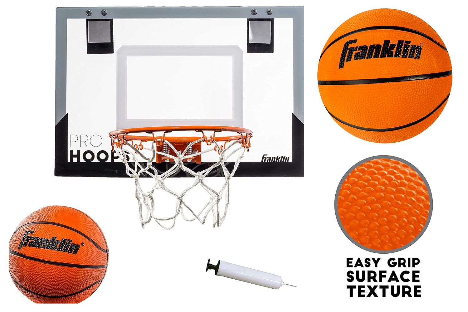 Basketball and Basketball Hoop