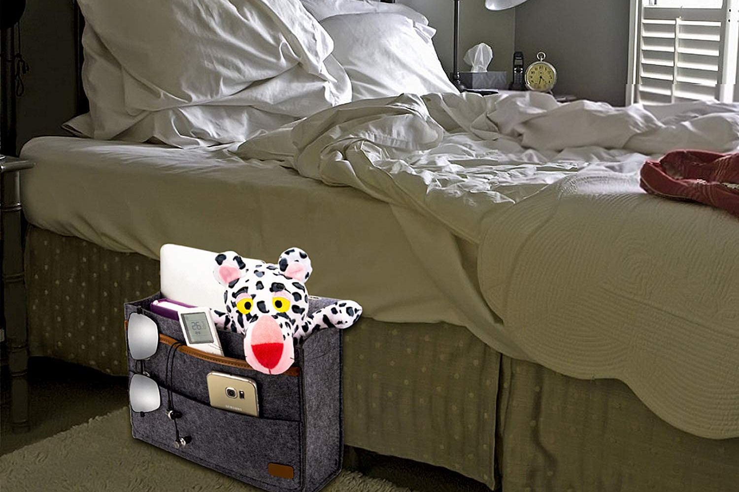 Bedside Caddy, Amazon, Dorm Room Essentials