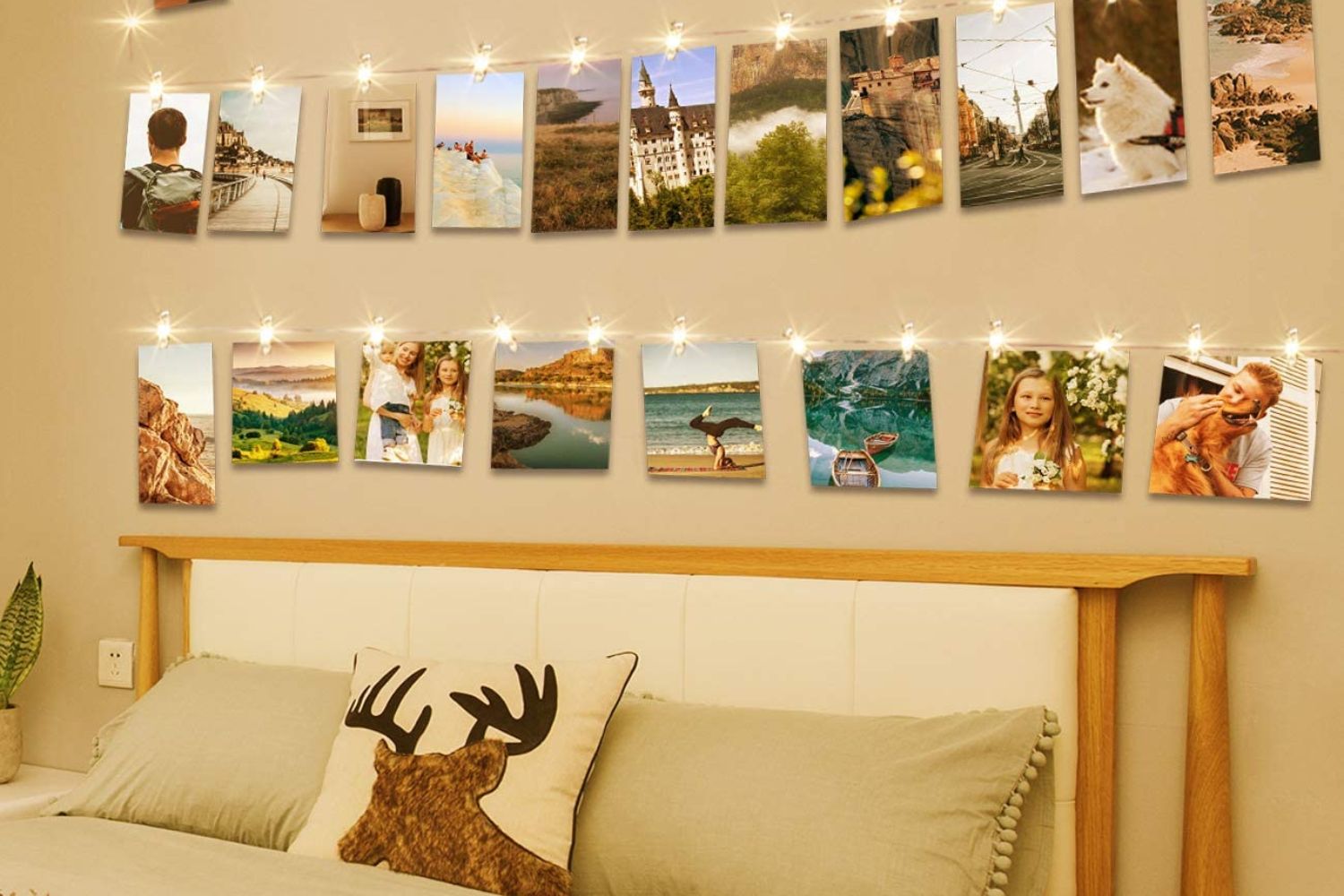 LED photo clip-on string, Amazon, Dorm Room Essentials