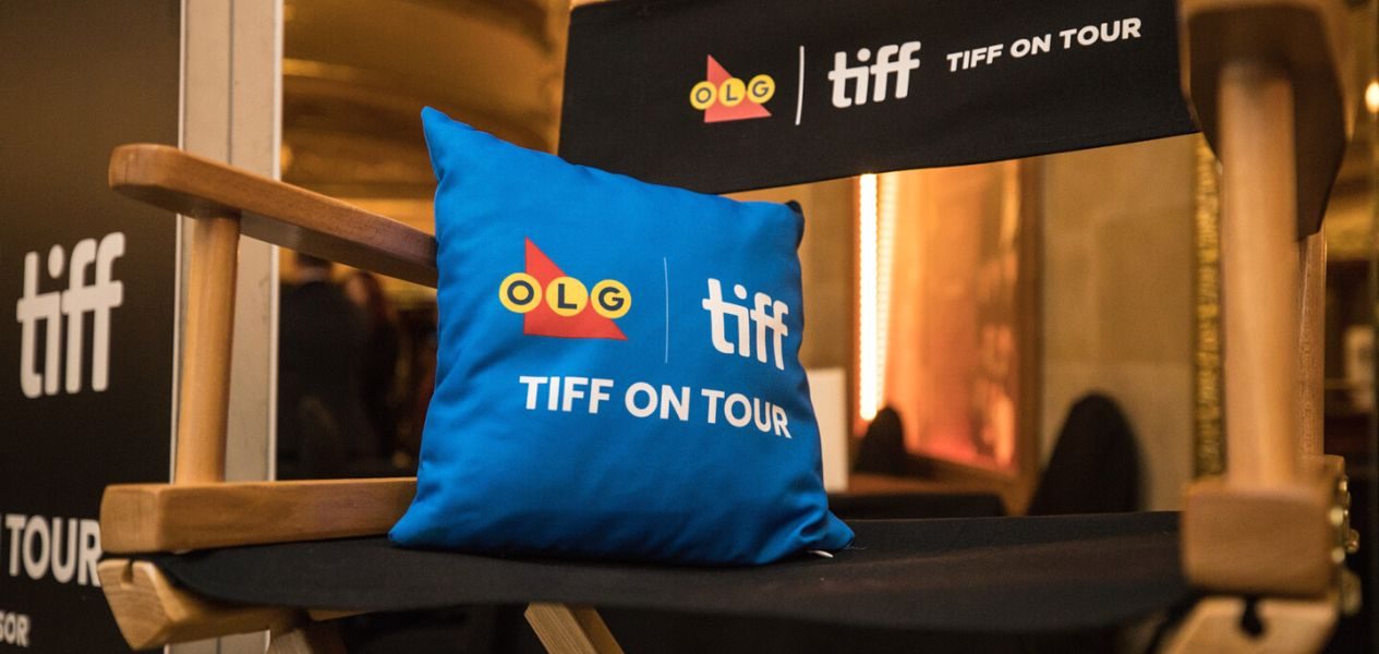 Cushion with OLG and TIFF branding