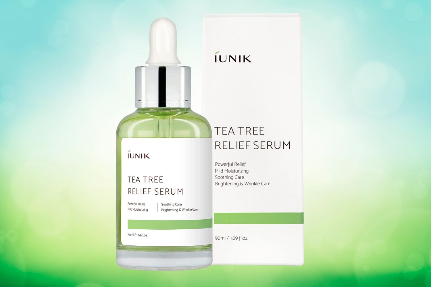 Iunik Tea Tree Relief Serum, Viral Beauty and Skincare Products