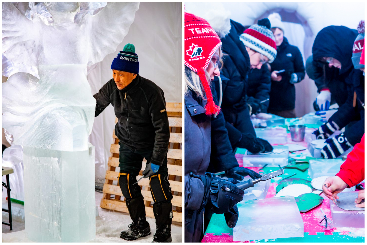 chiseled ice carving competition