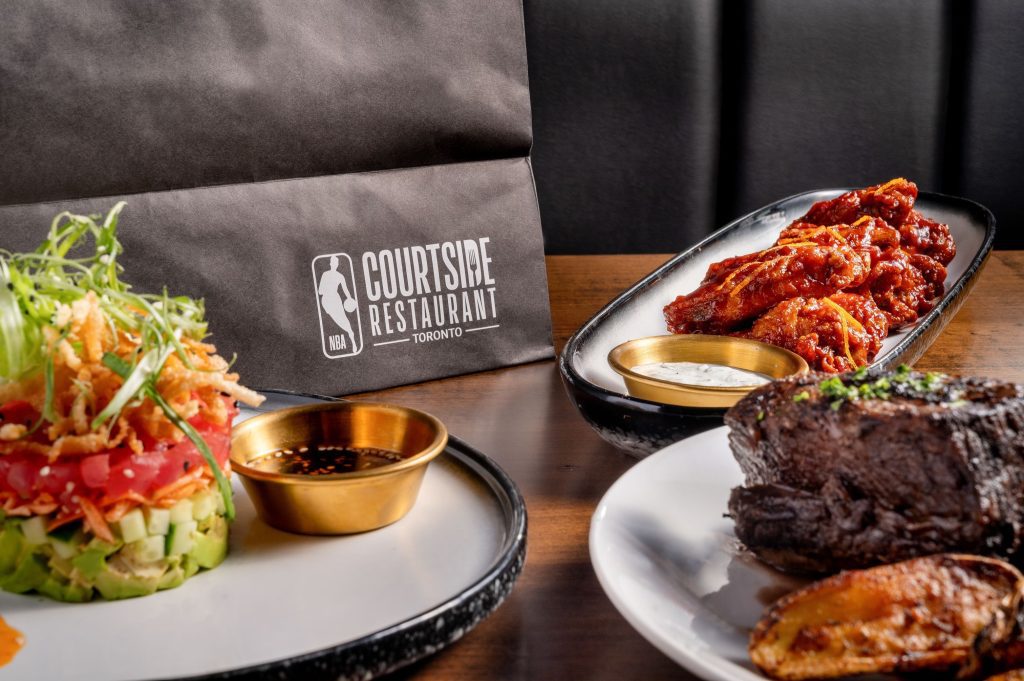NBA courtside restaurant