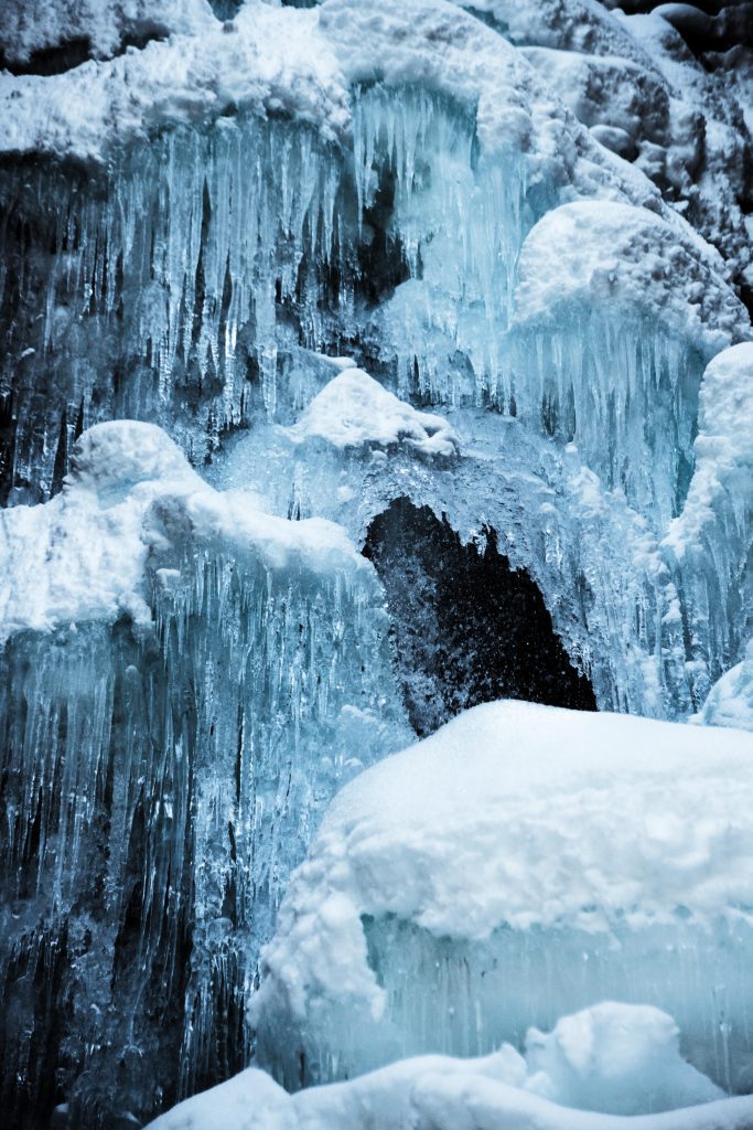 frozen waterfalls bc
