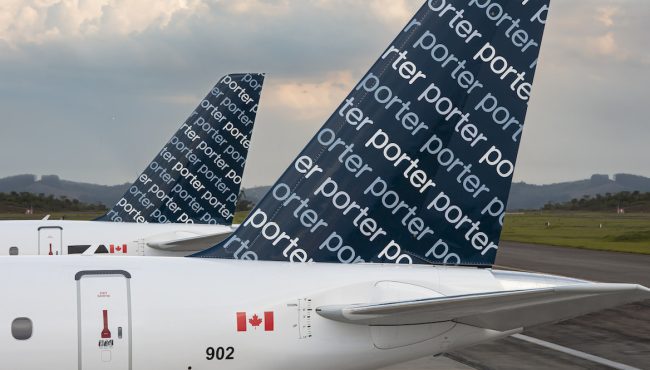 porter airlines vancouver base